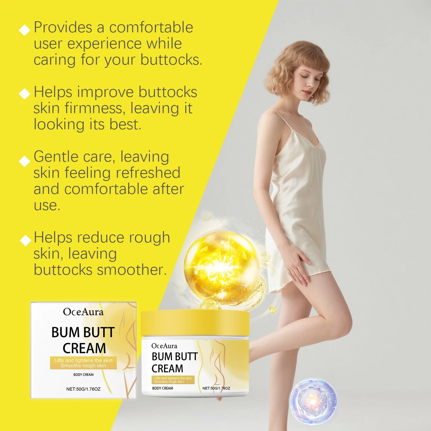 Butt Firming Cream with Collagen & Retinol | Body Toning 50g