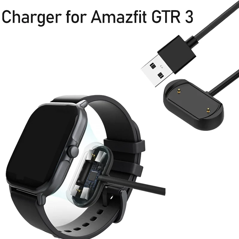 Amazfit GTR 3/4 GTS 3/4 T-Rex 2 USB Fast Charger Dock Cable Peaceful Pleasures Health and Wellness