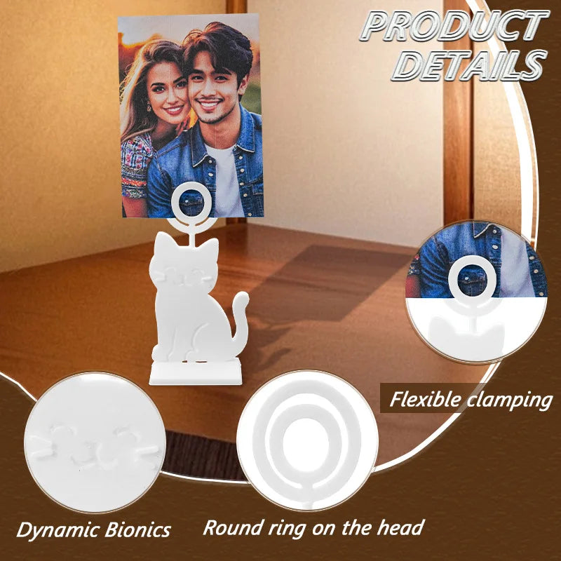 Cat Shape Table Number & Photo Holder – Home & Dining Decor