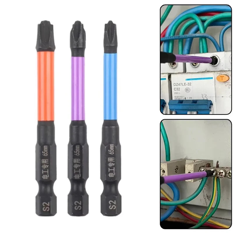 3-piece Electrician Specific Batch Head Eleven Character Screwdriver