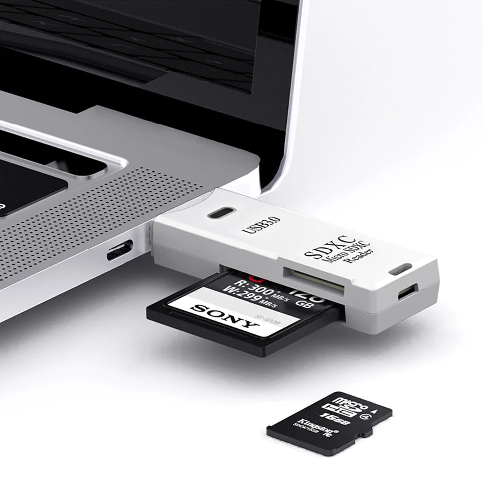 New 2 IN 1 High Speed Usb 3.0 Smart Cardreader Adapter Usb Card Reader For PC Laptop Accessories SD TF Card Memory Peaceful Pleasures Health and Wellness