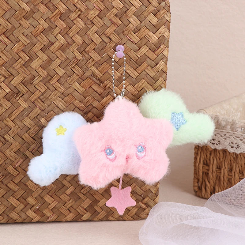 Plush Star Cartoon Keychain Pendant | Bag Charm & Gift