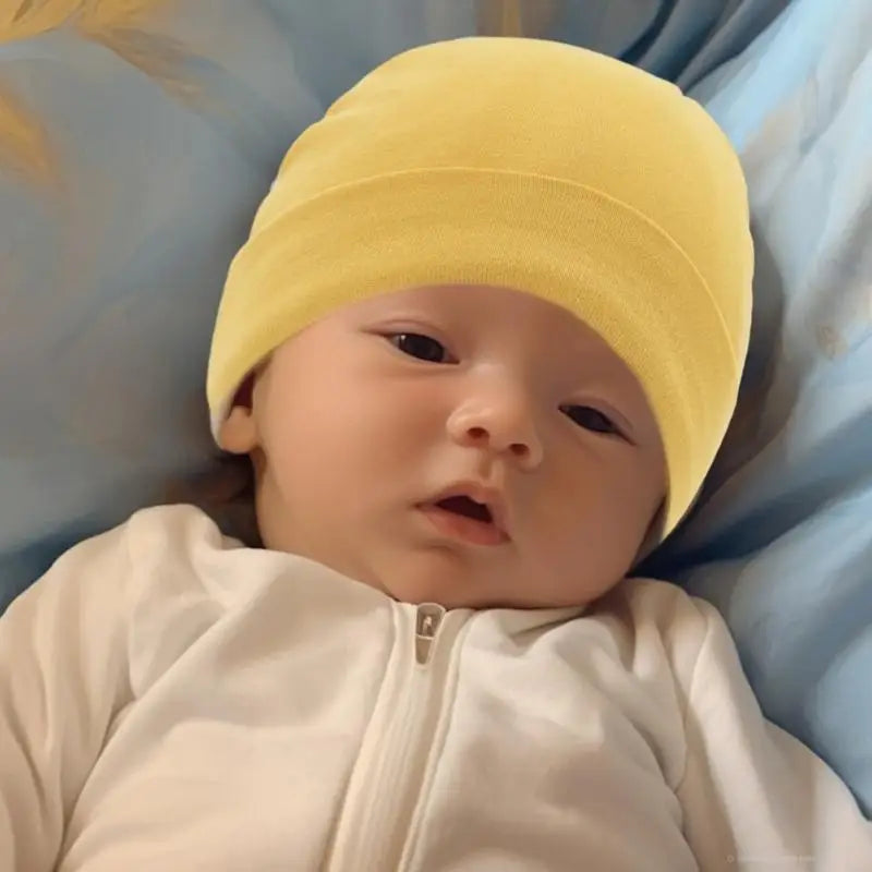 3-Pack Soft Cotton Baby Hats | Newborn Caps 0–6 Months