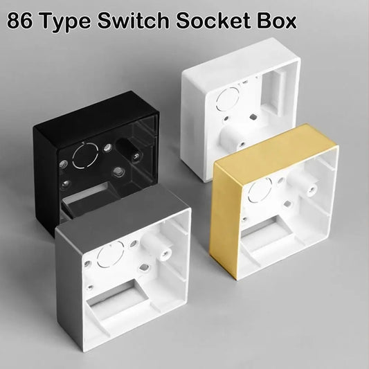 PVC Switch And Socket Apply On-Wall Mount 86 Type External Mounting Box Wall Surface Junction Box Switch Socket Box Peaceful Pleasures Health and Wellness