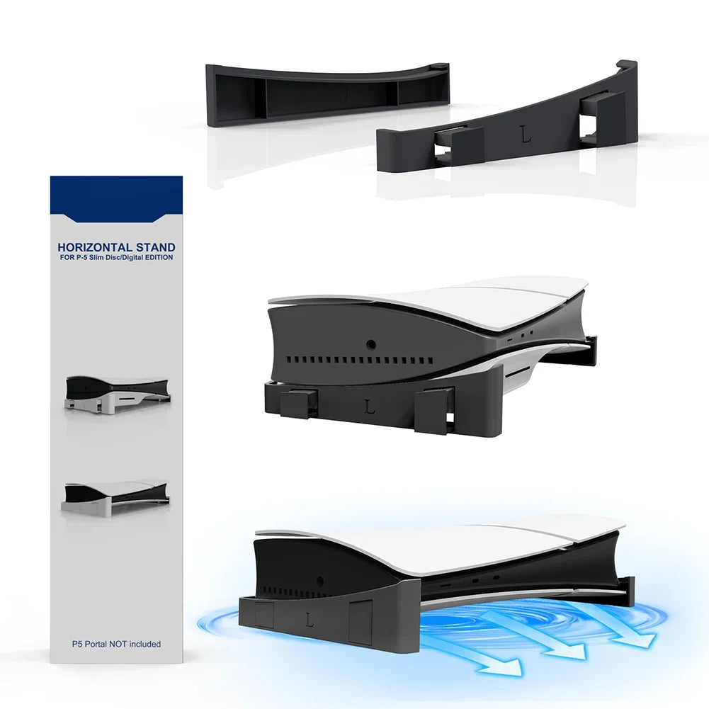 Wall Mount Gamepad Headset Bracket For Playstation 5 PS5 Slim Space Saving Shelf Stable for PS Slim Headset/Controller Peaceful Pleasures Health and Wellness Regular style