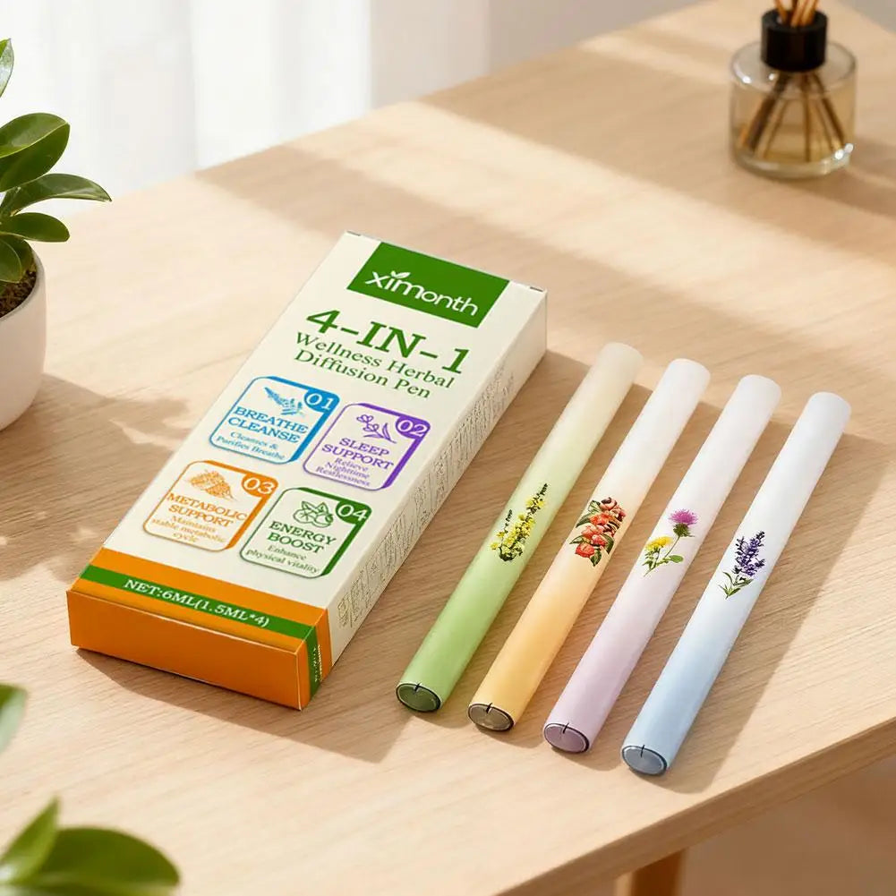 4-in-1 Herbal Aromatherapy Nasal Inhaler Stick | Energy & Sleep