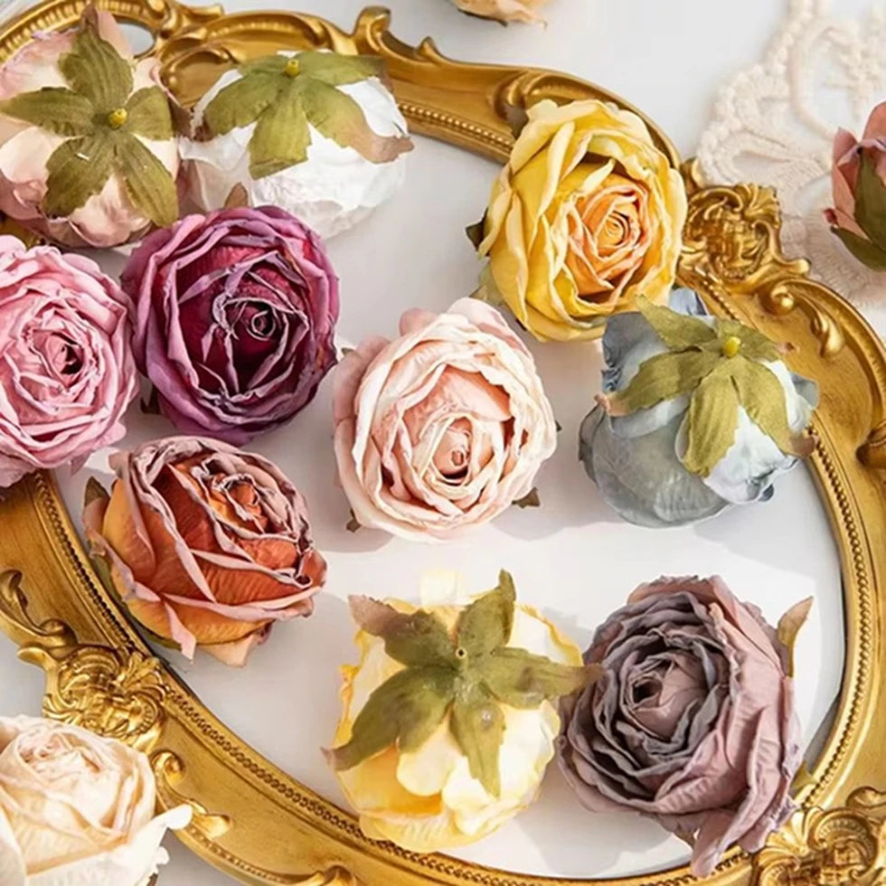 Artificial Silk Rose Heads – Wedding, DIY & Party Decor