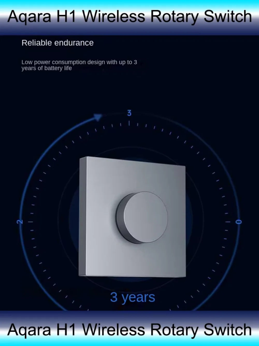 Aqara Smart Dimmer H1 Wireless Rotary Switch Zigbee3.0 Remote Control for Smart Home Bulb Light Curtain Work with APP Homekit " Peaceful Pleasures Health and Wellness