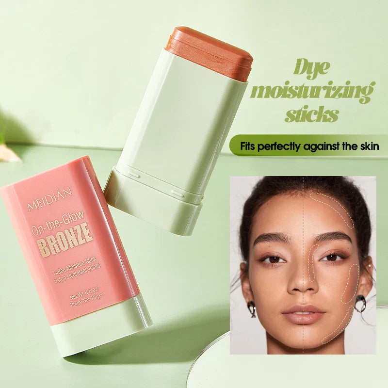 Waterproof Powder Blush Stick – Long-Lasting Vibrant Color