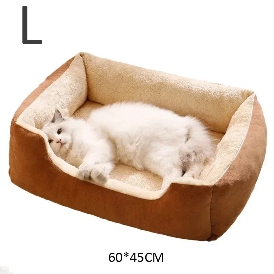 Waterproof Plush Pet Bed – Warm Mat for Dogs & Cats S/M/L