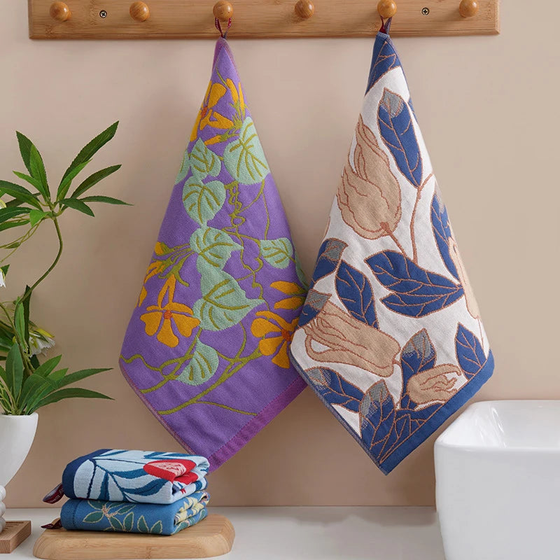 4-Layer Cotton Gauze Kitchen Hand Towel – Quick Dry 34x40cm Kitchen Hand Towel Peaceful Pleasures Health and Wellness