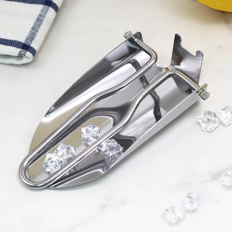 Stainless Steel Folding Ice Scoop – Multifunctional Bar & Kitchen Tool Peaceful Pleasures Health and Wellness