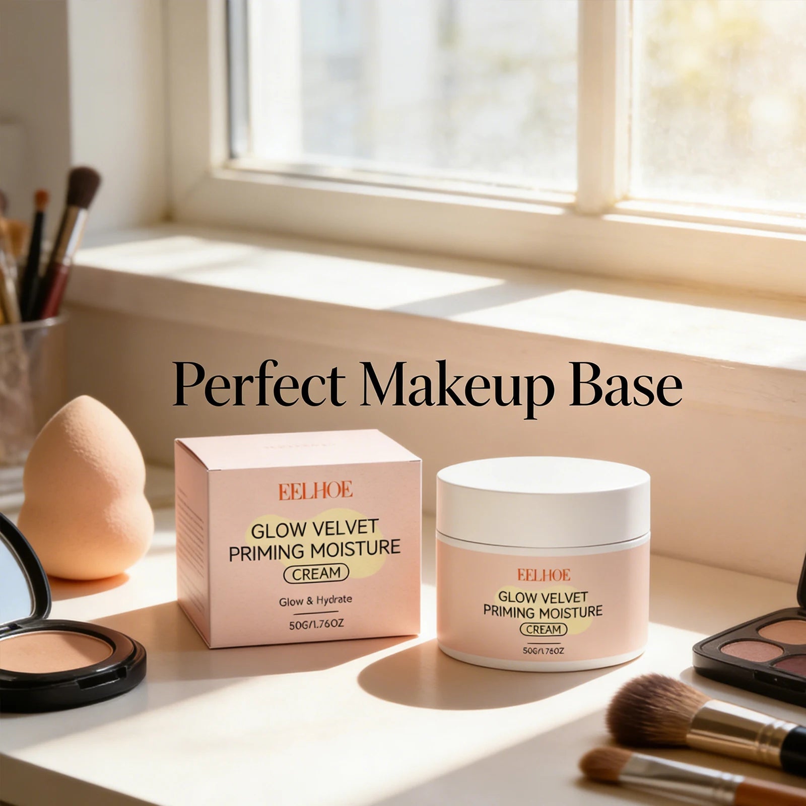 EELHOE Pre-Makeup Moisturizing Cream | Primer & Foundation Base Makeup Primer Cream Peaceful Pleasures Health and Wellness