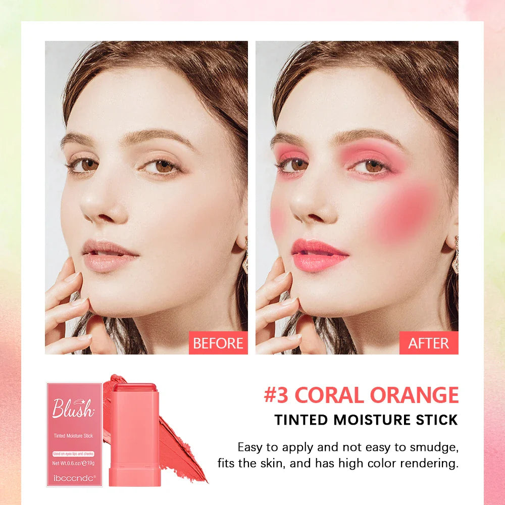 ibcccndc Multi-Use Cream Blush Stick – Long-Lasting Blusher