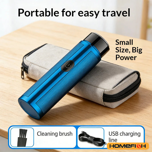 Portable Mini Electric Shaver – Rechargeable, Unisex (Men & Women) & Car-Compatible Grooming Tool Peaceful Pleasures Health and Wellness