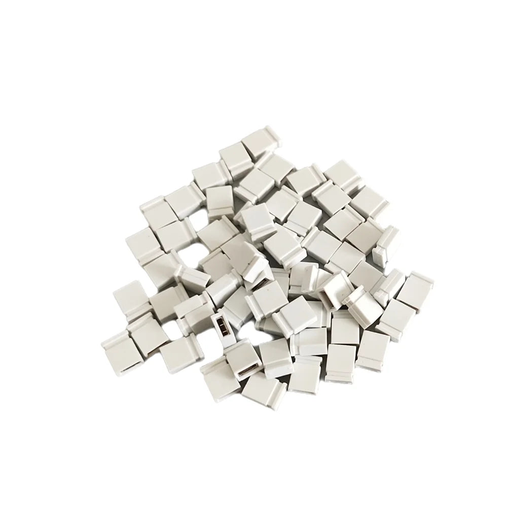 100PCS Closed Jumper Shorted Cap & Headers & Wire Housings 2.54MM Shunt Red Black Yellow White Green Blue Peaceful Pleasures Health and Wellness White