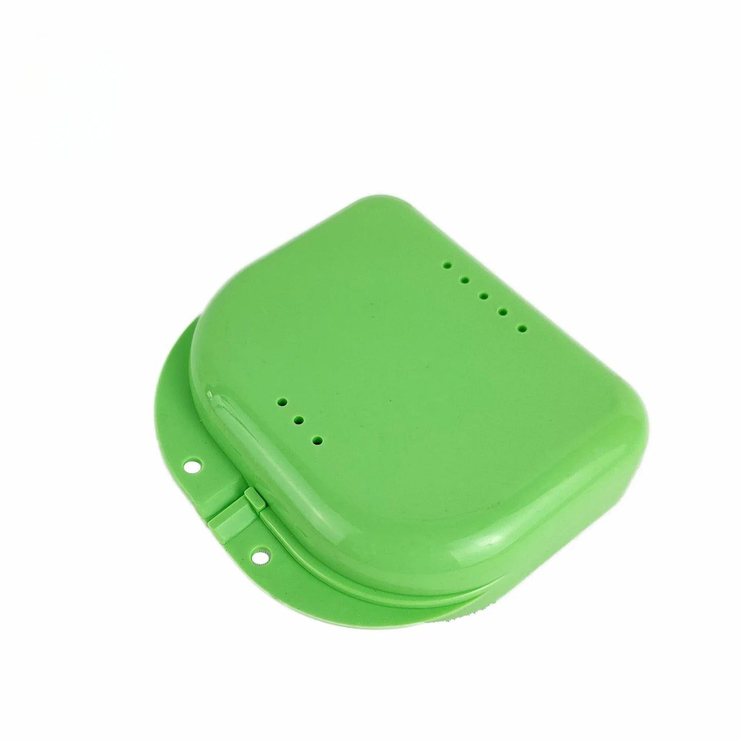 Denture Tray Box Dental Orthodontic Retainer Box Case Plastic Teeth Container Denture Box False Teeth Protective Case Peaceful Pleasures Health and Wellness green