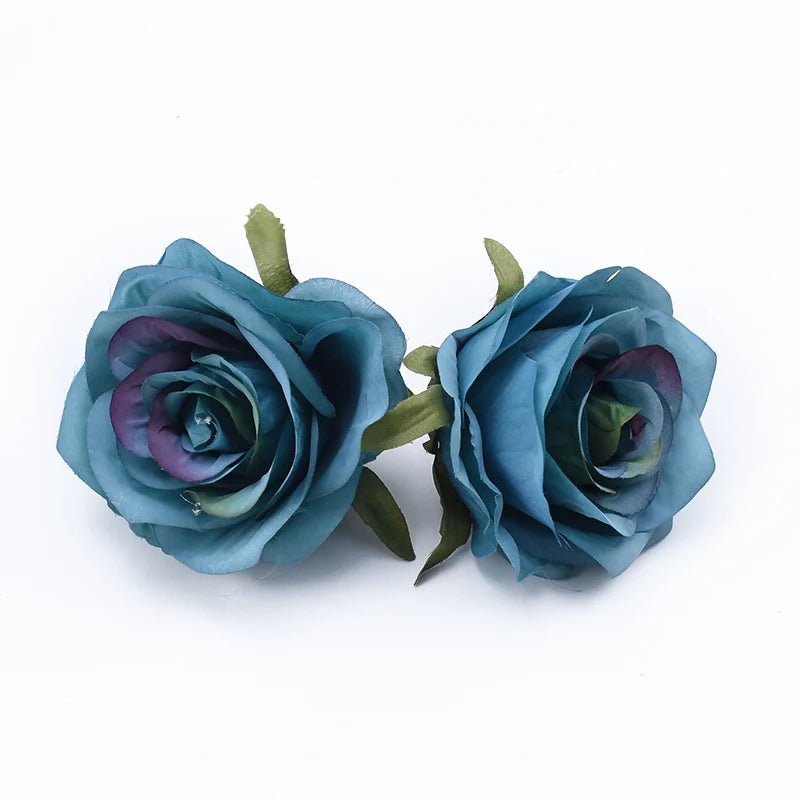 Silk Rose Artificial Flower Heads 5/10 Pcs | Wedding & Party Decor