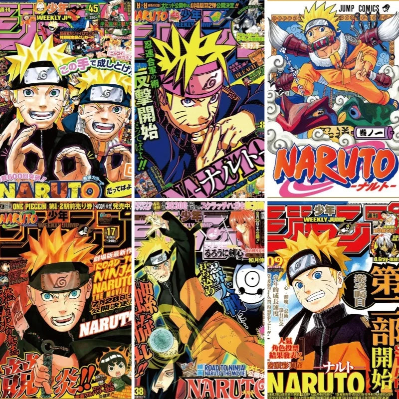 Frameless Naruto Manga Cover Bedroom Dormitory Esports Room Decoration Painting Frameless HD Wall Decoration Painting Peaceful Pleasures Health and Wellness