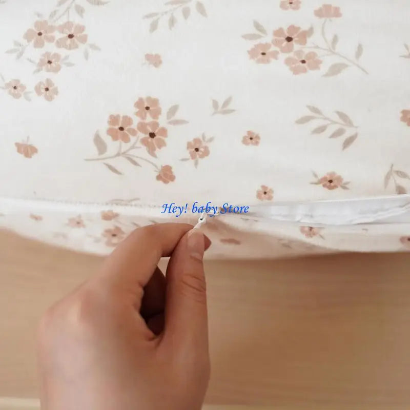 Pack of 2 Soft Cotton Nursing Pillow Covers | Baby Feeding