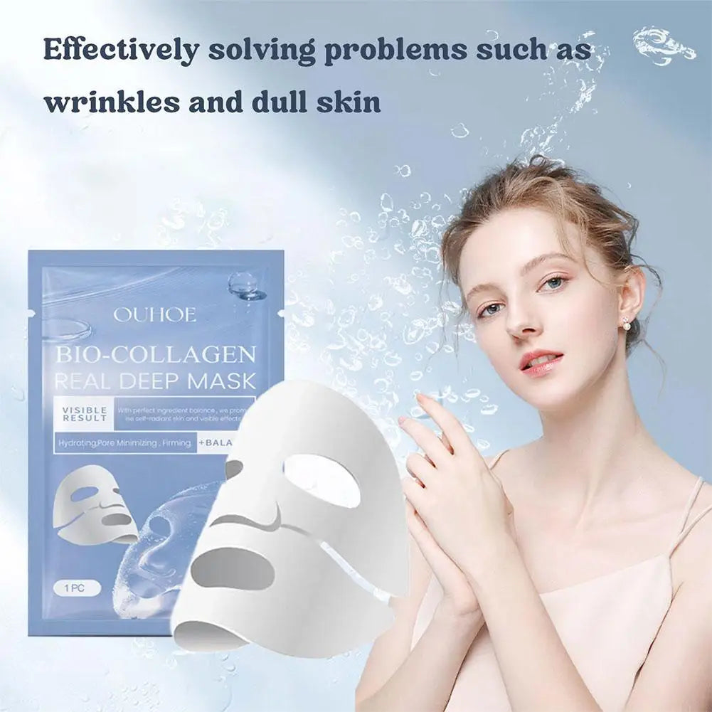 eelhoe Bio-Collagen Deep Rejuvenating Face Mask – Moisturizing Brightening Peel-Off Collagen Film Mask for Women Peaceful Pleasures Health and Wellness