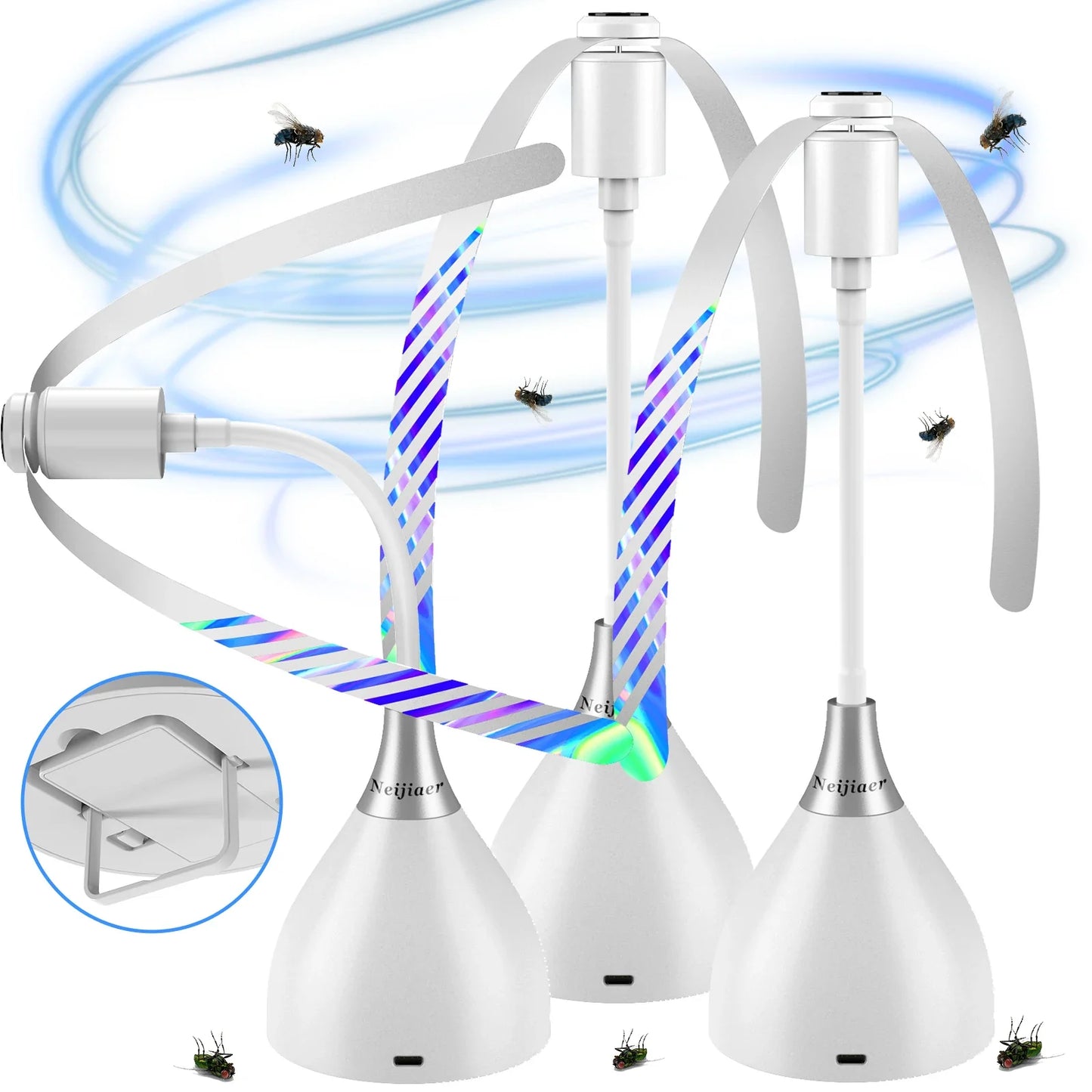 Fly Repellent Table Fan – Soft Blades, USB & Battery Powered