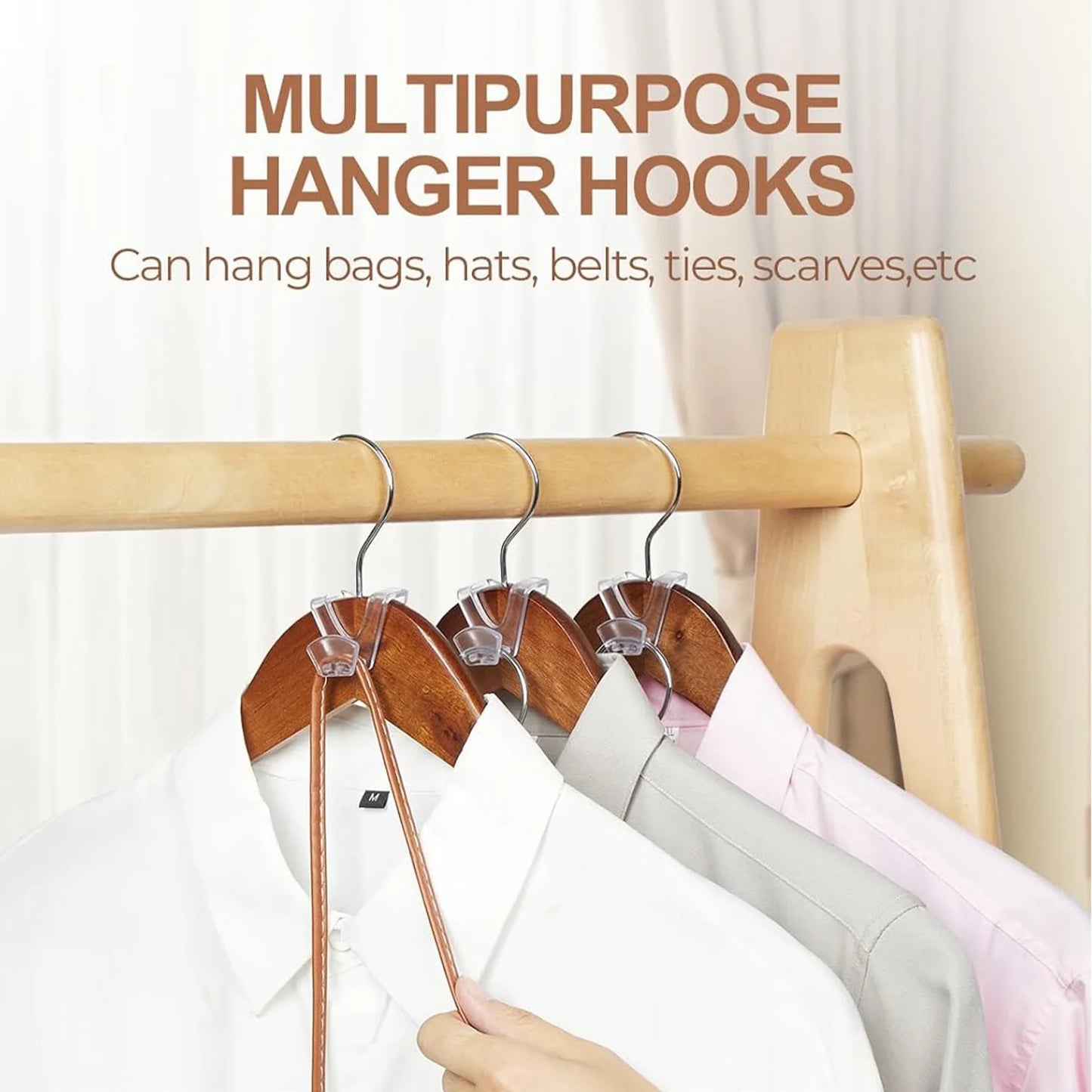 20-Pack Hanger Connectors | Space Saving Closet Organizer