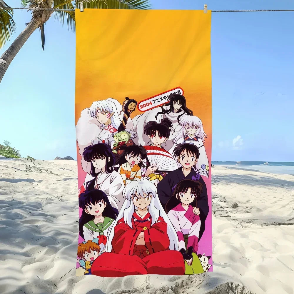 InuYasha Anime Beach Towel – Quick Dry Sports & Pool Towel
