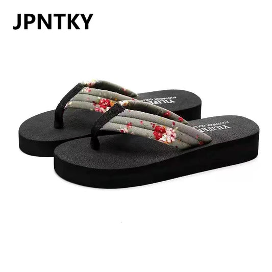 Women's Floral Flip Flops – Flat EVA Beach Sandals & Slippers Women's Flip Flops Peaceful Pleasures Health and Wellness