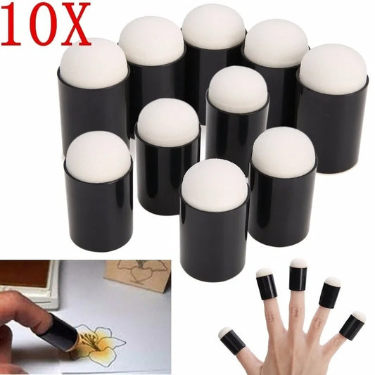 Finger Sponge Case Daubers Foam Apply Painting Ink Stamping Crayon Peaceful Pleasures Health and Wellness Default Title