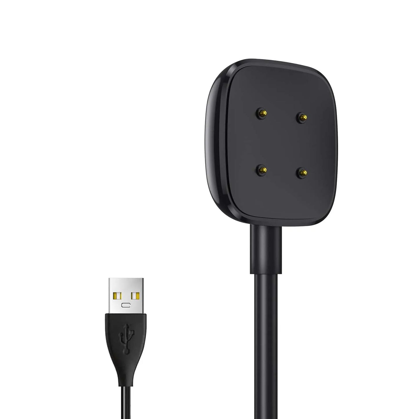 Charger for Fitbit Versa 4 / Sense/Versa 3 / Sense 2 Replacement Smart Watch Charger Dock Stand Charging Cable Peaceful Pleasures Health and Wellness black