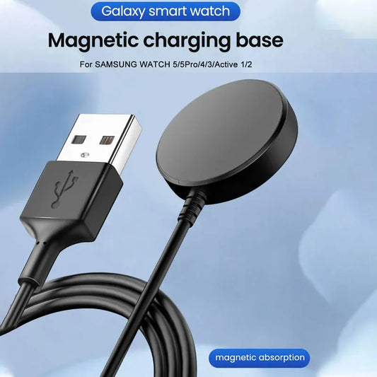 2026 Hot Sale！Magnetic Watch Wireless Charger For Samsung Galaxy Watch 8/7/6/5/4/3 Watch Fast Charging Dock Station USB/TypeC Peaceful Pleasures Health and Wellness