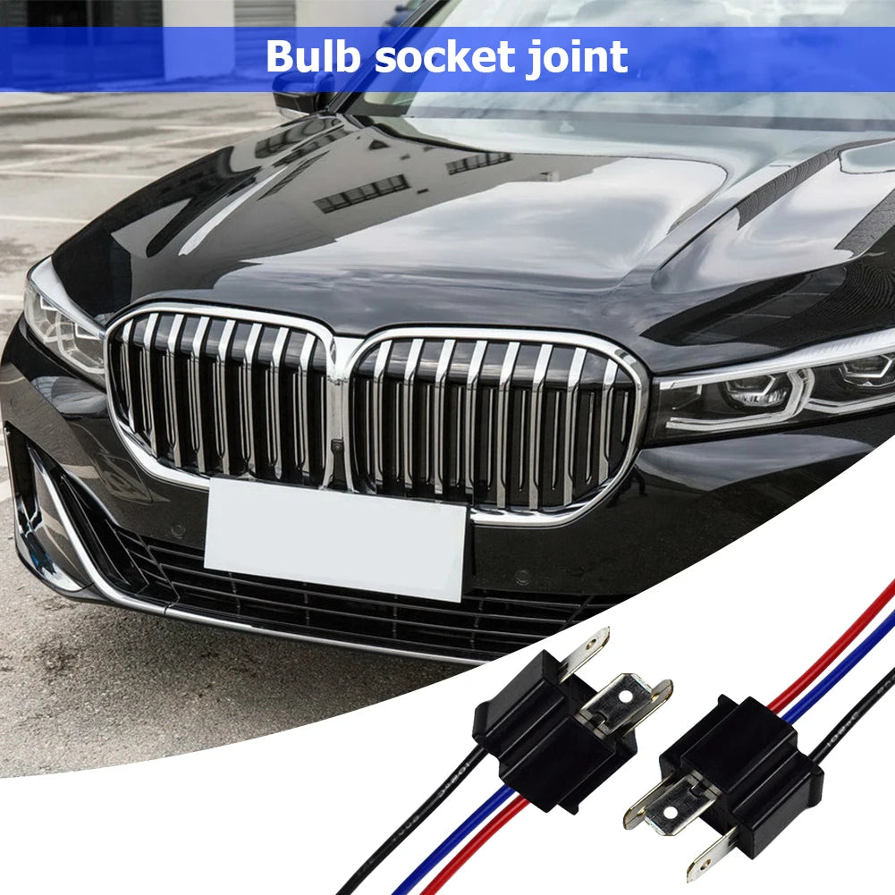 H4 9003 Headlight Bulb Socket Connector Pigtail Adapter 14cm (2pcs) Peaceful Pleasures Health and Wellness
