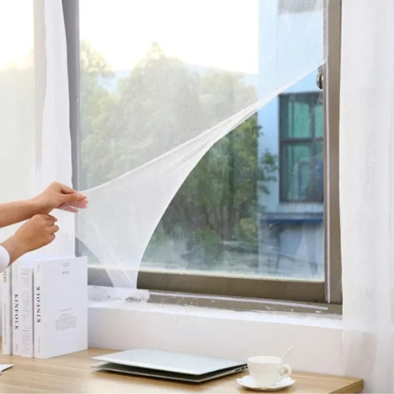 DIY Flipper Zero Cut-free Mosquito Net for Window Ecoflow Net Curtains Self-adhesive Curtain Shades Screen Home Textile Garden Peaceful Pleasures Health and Wellness