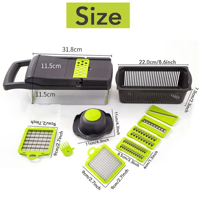 Vegetable Chopper Multifunctional Grater Cutter Kitchen Tools Peaceful Pleasures Health and Wellness