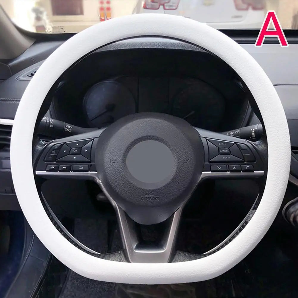 Anti-skid Silicone Auto Steering Wheel Cover With Elastic Stretch To Enhance Internal Design And Comfortable Grip Access Peaceful Pleasures Health and Wellness A