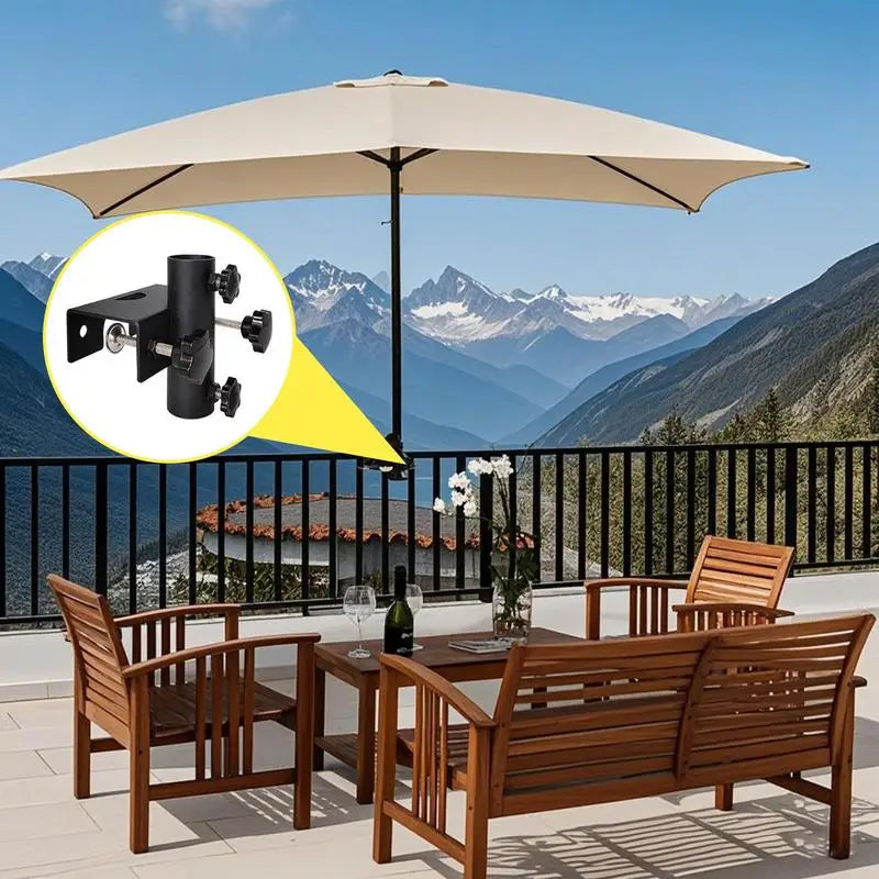 Adjustable Metal Patio Umbrella Holder & Parasol Stand