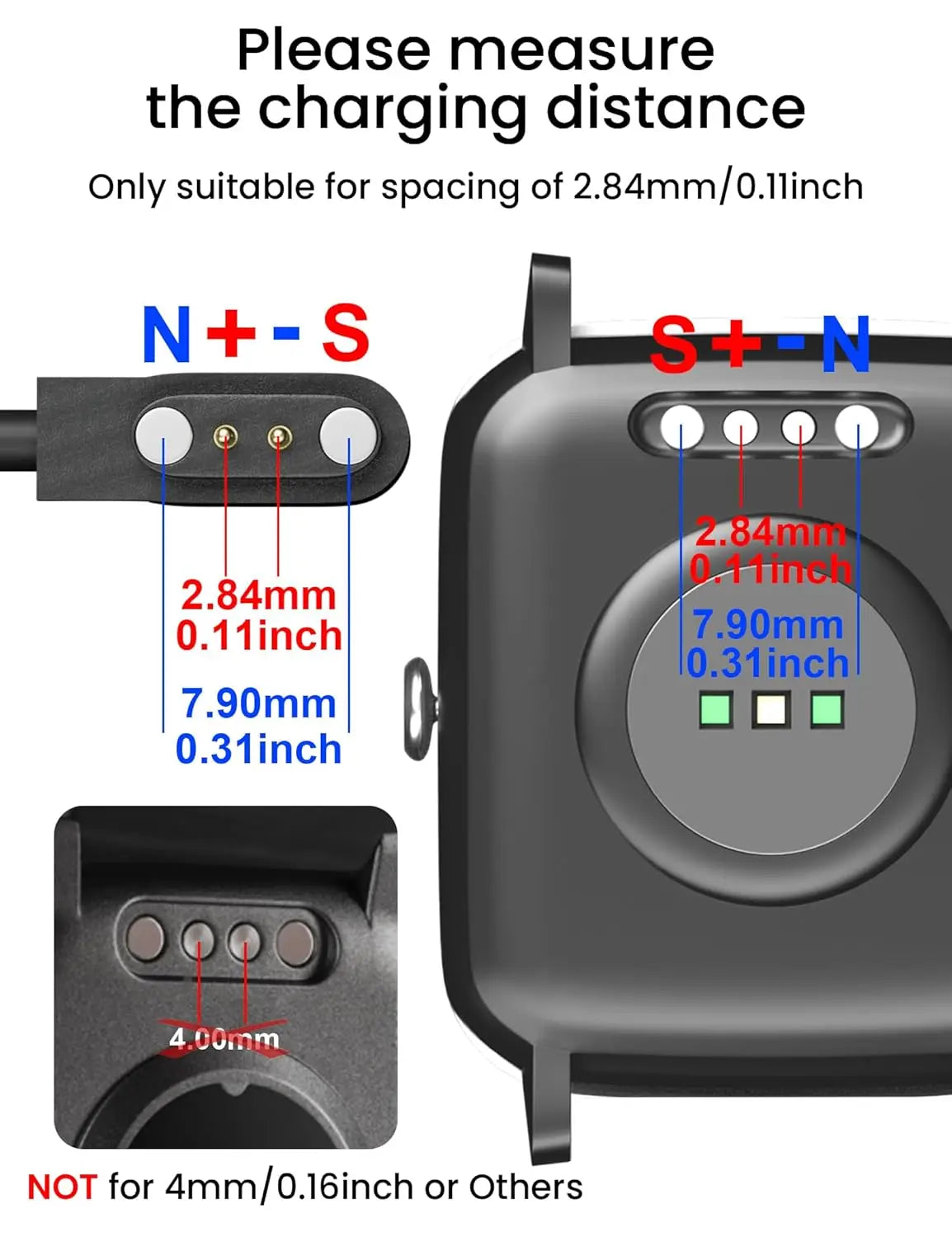 Smart Watch Charger for Skg Letsfit Cubitt Blackview USB Magnetic Charging Cable Cord for Umidigi Uwatch 3S 3 Urun Smartwatch Peaceful Pleasures Health and Wellness