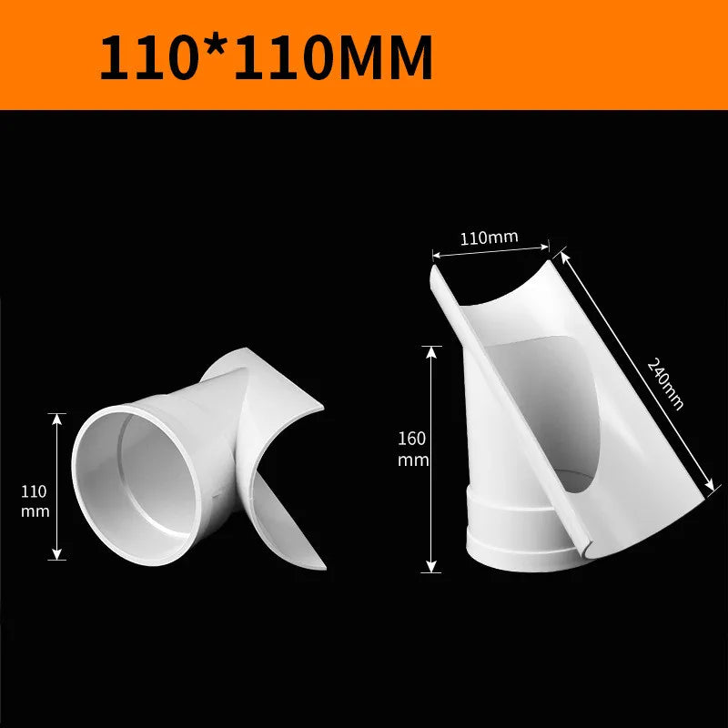 PVC Open Tee Drain Pipe Repair Fitting | 5 Sizes | Tube Connector