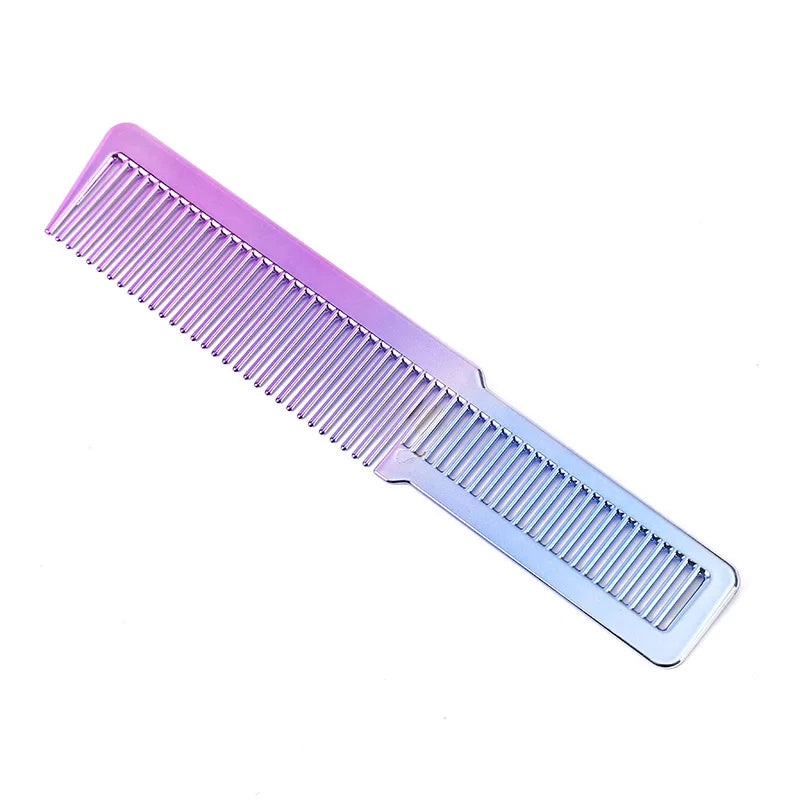 Salon Professional Electroplated Comb Barber Comb Stylist Styling Tool Accessories Salon Anti-static Hair Cut Comb Peaceful Pleasures Health and Wellness D
