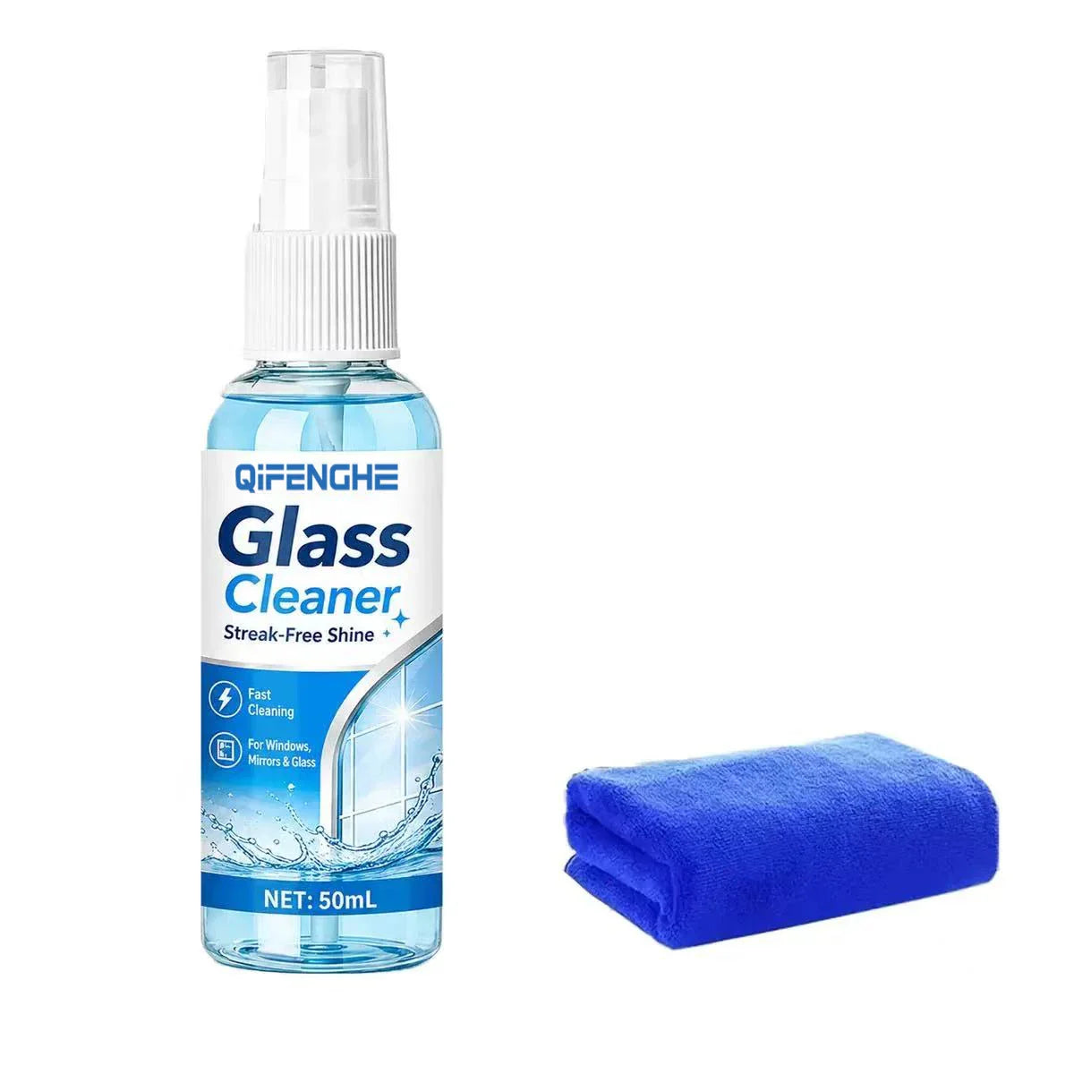 50ml Streak-Free Car Glass Cleaner Spray | Oil Film Remover