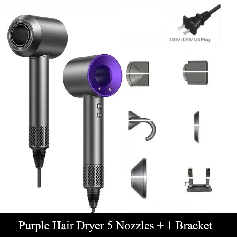 Bladeless Wall-Mount Negative Ion Hair Dryer 1600W Salon