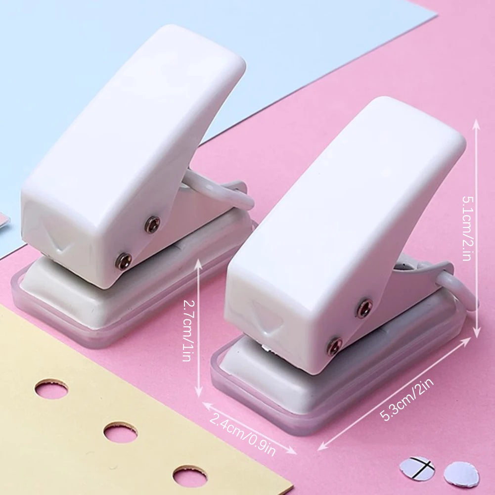 Mini Portable Handheld Puncher DIY Single Hole Paper Hole Punch Tool For Kids Multipurpose Efficient Papers Hole Punch Tool Peaceful Pleasures Health and Wellness