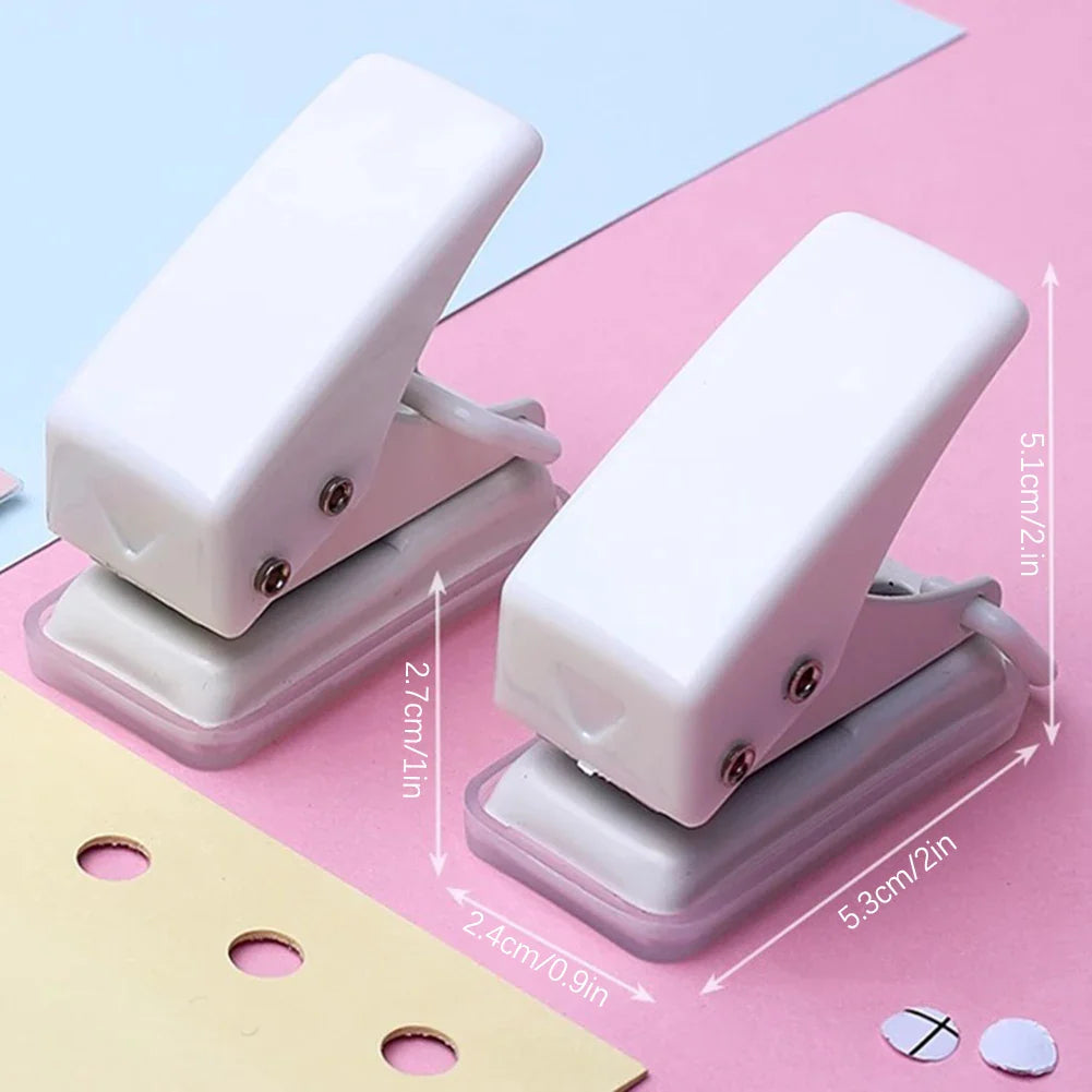 Mini Single Hole Punch – Portable Handheld Paper Puncher for Crafts