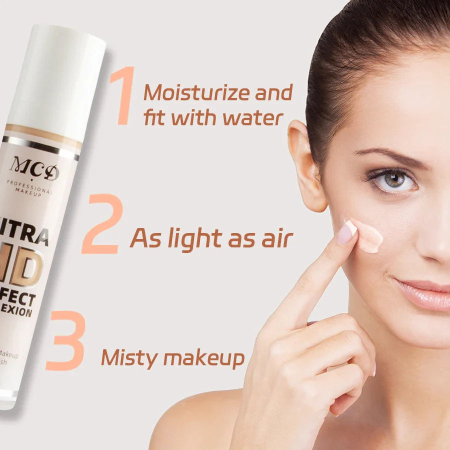 MCD 9-Shade Full Coverage Liquid Foundation | Natural Matte