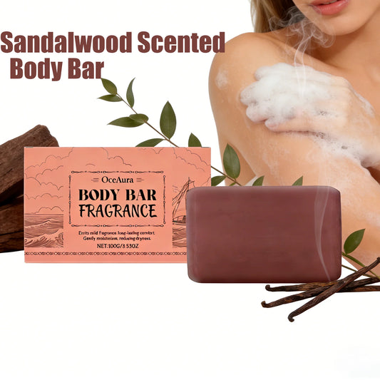 Sandalwood Handmade Bar Soap – Shea Butter & Coconut Oil