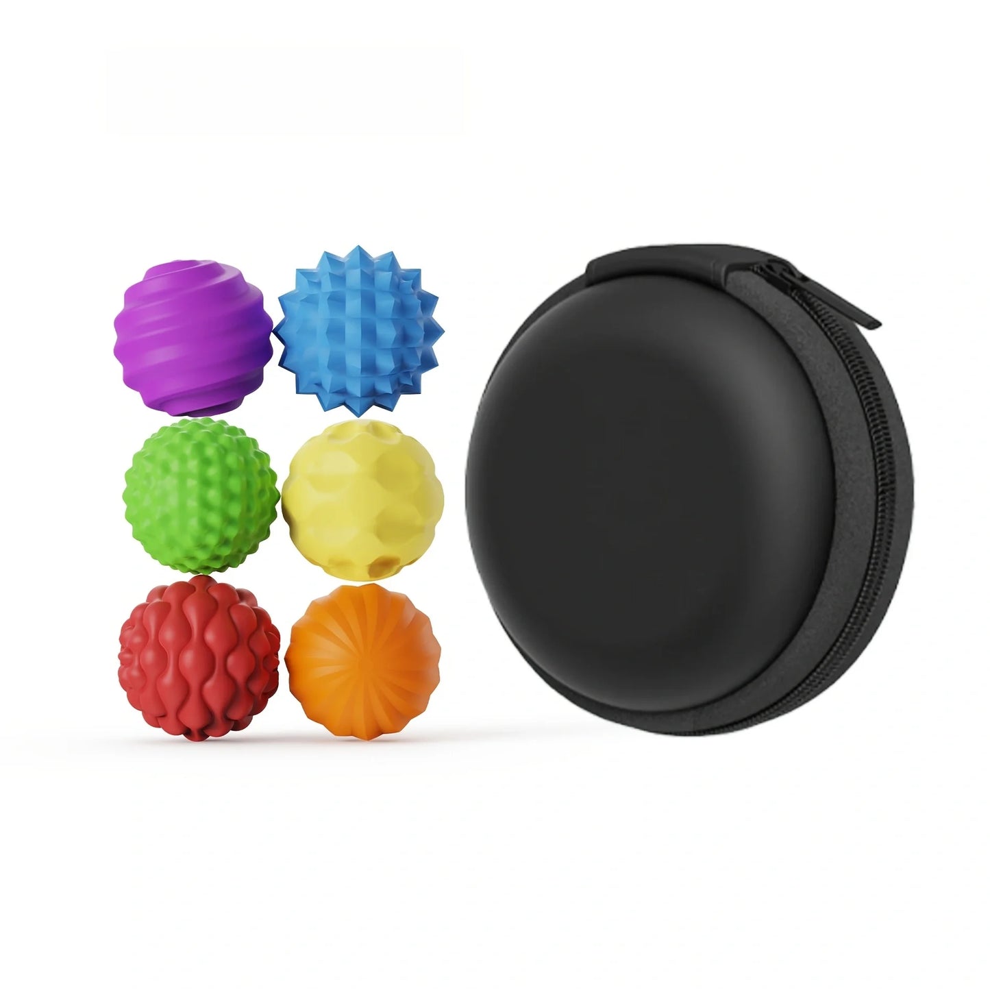 Magnetic Silicone Fidget Balls – Sensory Toy Set 6 or 12 Pcs
