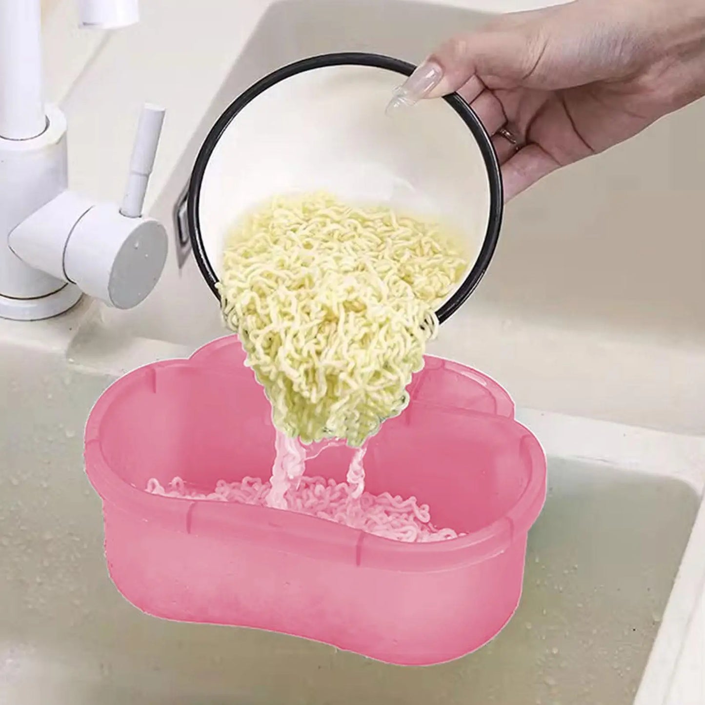 Hangable Sink Strainer & Food Waste Catcher – No Drilling
