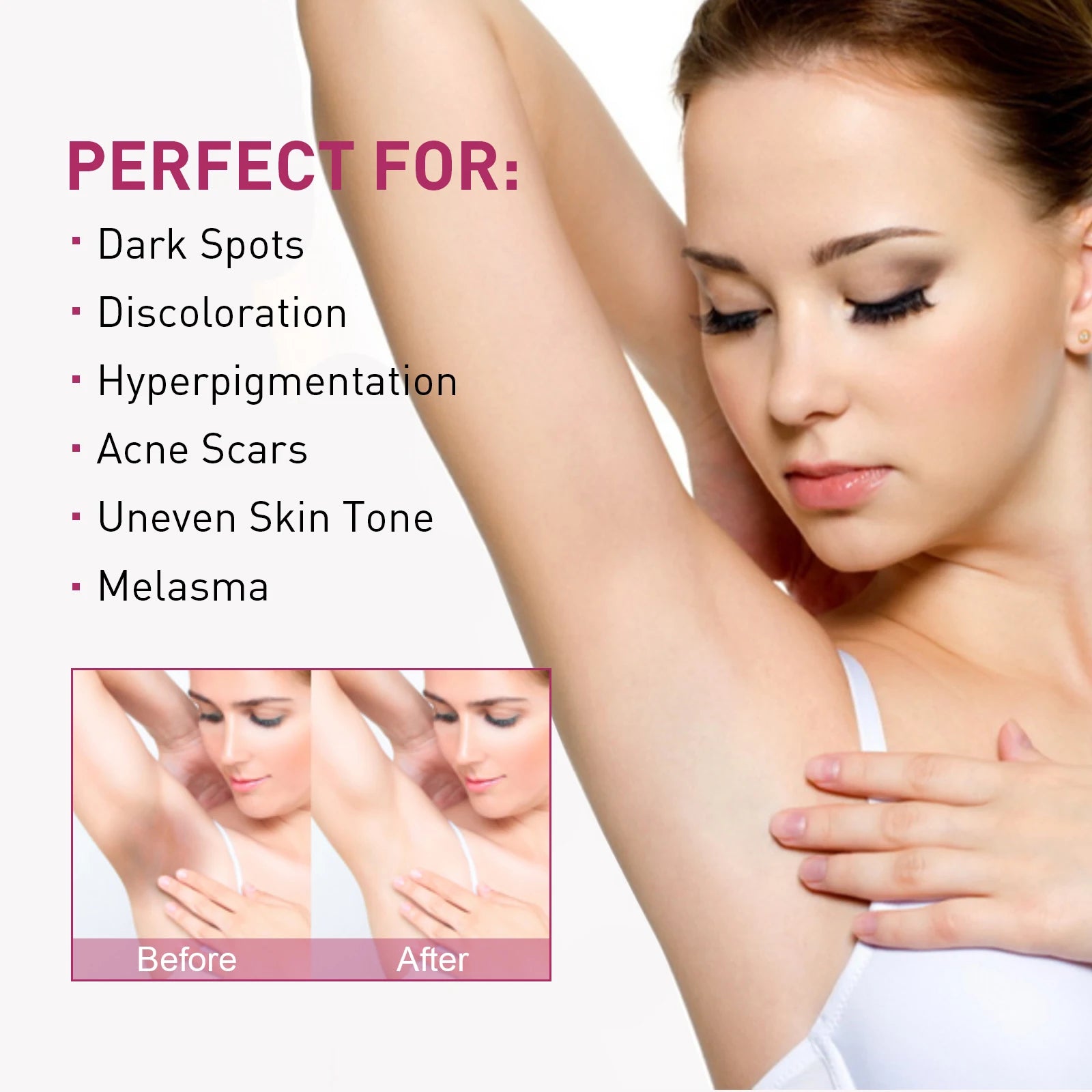 Skin Brightening Cream for Underarms, Thighs & Joints – 60ml Peaceful Pleasures Health and Wellness