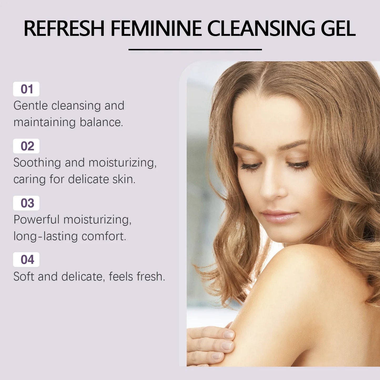 OUHOE pH Balanced Feminine Wash Gel – 100ml Moisturizing Cleanser